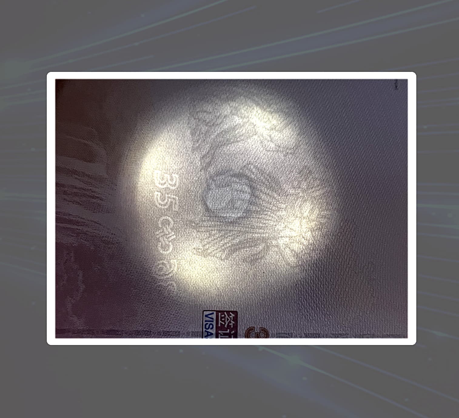 Through the substrate, to the watermark