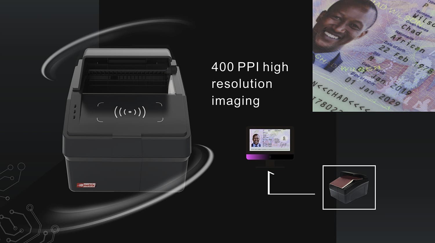 High resolution, and the chip read on the same surface
